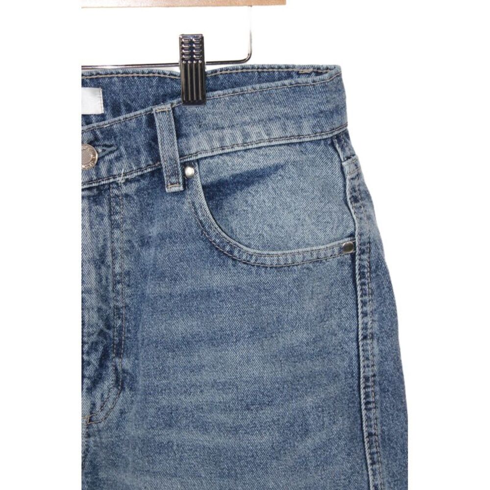 Jason Wu Women Wide-Leg Jeans Blue Cotton High Rise Button Size 27 - Picture 2 of 7